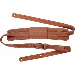 Nefelibata Guitar Strap/Bass Strap with Shoulder Pad and Bavarian Tumbled Cowhide Lining for Acoustic Guitar/Electric Guitar/Bass (Green)