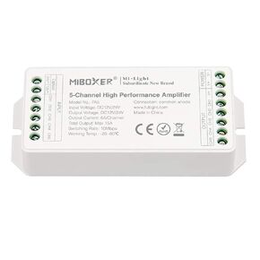 LGIDTECH PA5 Miboxer 5-Channel High Performance Amplifier DC 12-24V for RGB+CCT SMD 5050 3528 2835 Flexible 6 Wires LED Strip Ribbon Light