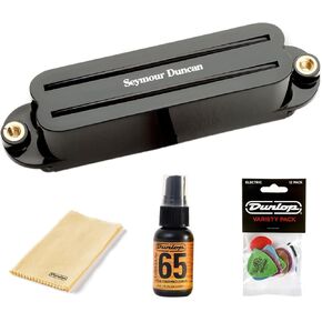 Briskdrop Seymour Duncan SCR-1b Cool Rails Strat Bridge Pickup - Bundled with Dunlop Pick Pack and Dunlop Polishing Kit