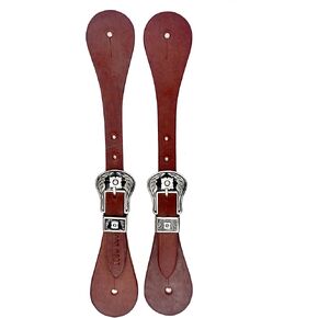 Handcrafted Harness Browband Headstall with Floral Engraved Steel Designer Buckle