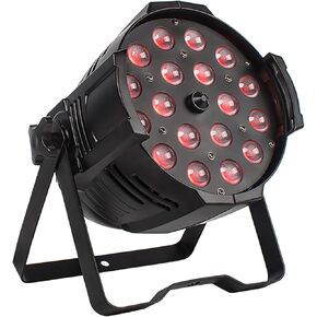 SHEHDS Zoom Par Lights LED 18x18W Wash/Strobe Effect Stage Light RGBWAP 6IN1 Uplights DMX512 Sound Activated RDM Function DJ Lights for Christmas Disco Club Party Dance Wedding Bar