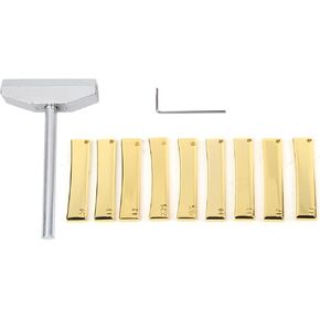 Guitar Press Caul Tool, Alloy Fretboard Press Caul with Press Caul Inserts, Guitar Fingerboard Fret Press Caul for Electric Guitar Maintenance