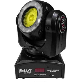 JMAZ Crazy Beam 40 Fusion LED Moving Head Beam Light 40-Watt Quad RGBW with LED Ring DMX512 For Stage Light Disco DJ Wedding Party Show Live Concert Lighting