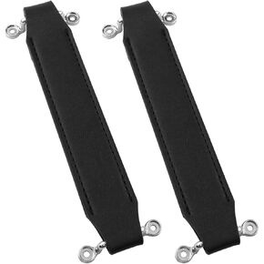 Guitar amplifier handle leather handles guitar case handle replacement Amp handle Guitar amp handle strap for amp carrying case black 2pcs