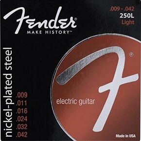 2014 Fender Fender 250L Electric Strings, Nickel Plated Steel, Light, 9-42 N / A