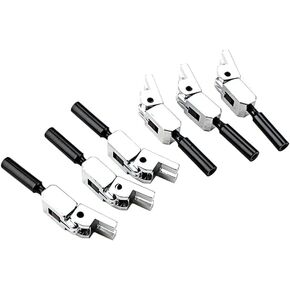 6Pcs Roller Bridge Tremolo Saddles for Floyd Rose Electric Guitar Replacement Accessories (black)