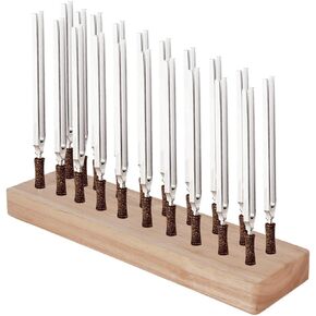 Tuning Fork Holder, Wooden Tuning Fork Holder, Tuning Fork Storage, Tuning Fork Wall Rack can Accommodate Up to 20 Tuning Fork Stands at the Same Time