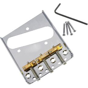 مجموعة جسر المذيع من الكروم Jiayouy مع 3 سروج نحاسية للجيتار الكهربائي بتصميم Tele الكلاسيكي in Kuwait