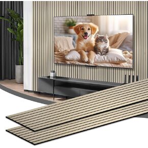 10 عبوات من الألواح الصوتية، 48 بوصة × 12 بوصة × 0.4 بوصة، لوحات عازلة للصوت للجدران، لوحات حائط صوتية ذاتية اللصق، ألواح حائط صوتية ثلاثية الأبعاد للديكور، المسرح المنزلي in Kuwait