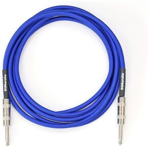 DiMarzio EP1710 Electric Blue Overbraided Instrument Cable (10 ft)