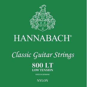 Hannabach 652387 Series 800 Silver Plated High Tension String Set for Classic Guitar - Blue