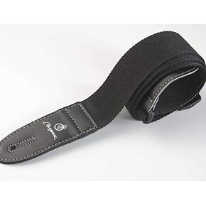 MAGMA Leathers 2" Soft-hand Polypropylene Guitar Strap with Leather Ends
