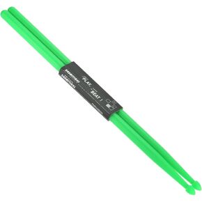 PATIKIL Nylon Drumstick 7A Plastic Anti Slip Handle Drum Stick for Adults Electronic Drums Musical Instrument Percussion Red, 16"