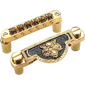 Alnicov Electric Guitar Tailpiece Bridge and roller saddle For Guitar Parts