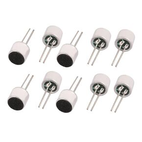 uxcell 10Pcs 6x5mm 30-44dB Electret Condenser Microphone High Sensitivity Pickup