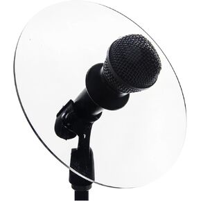 Series Sound Shield for Horns. Great for XLR Mics - Acrylic Plexiglass - Sound Deflector for Trumpet, Trombone, Saxophone - For Home Practice, Live Performanc (10.5" Diameter)