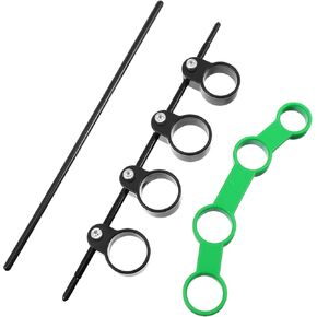 EXCEART 2pcs Auxiliary Artifact handguard universal Finger splitter Guitar Training Tool adjustable finger expander tool piano fingers expander expansion sleeve