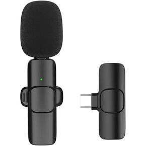 Pro Mini Wireless Lavalier Microphone Perfect Sound for YouTube, Recording Videos, Live Streaming, Podcasts, and More, compatible with Androids and USBC devices