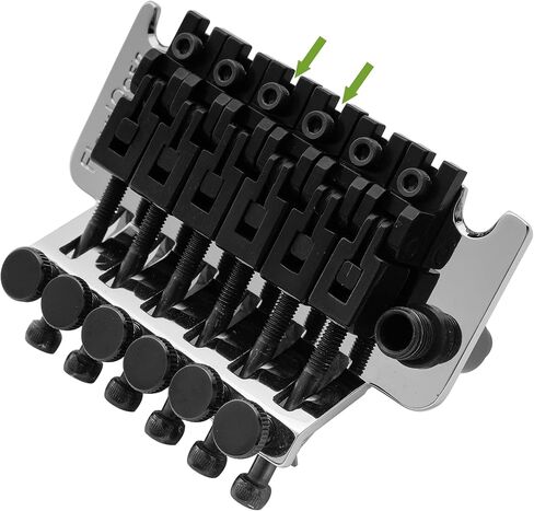 Musiclily Pro Individual 10.8mm Tall Saddle Guitar DG 3rd/4th String Saddle for Floyd Rose Original/Speical Locking Tremolo Bridge, Black in Saudi Arabia