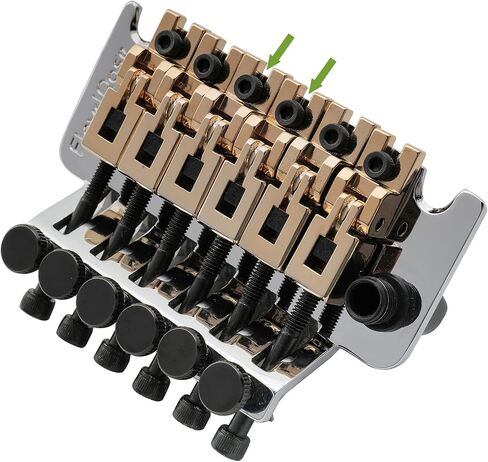 Musiclily Pro Individual 10.8mm Tall Saddle Guitar DG 3rd/4th String Saddle for Floyd Rose Original/Speical Locking Tremolo Bridge, Black in Saudi Arabia