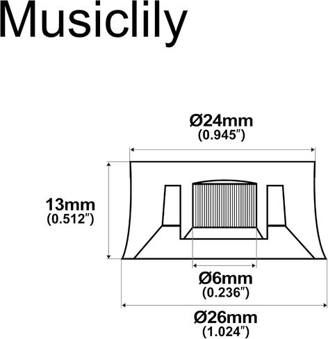 Musiclily Pro B-Stock Metric Size Guitar Speed Knobs Abalone Circle Top Volume Tone Control Knobs for Epiphone Les Paul SG Style, Gold (Set of 4) in Saudi Arabia