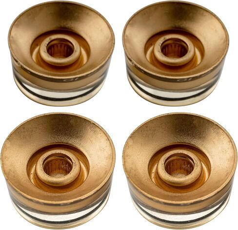 Musiclily Pro B-Stock Metric Size Guitar Speed Knobs Abalone Circle Top Volume Tone Control Knobs for Epiphone Les Paul SG Style, Gold (Set of 4) in Saudi Arabia