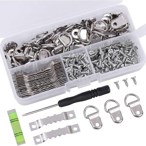 300 Picture Turn Button Fasteners Photo Frame Hardware and 300 Screws for Craft, Hanging, Drawing, Black in Saudi Arabia