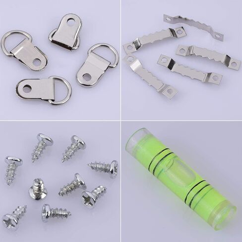 300 Picture Turn Button Fasteners Photo Frame Hardware and 300 Screws for Craft, Hanging, Drawing, Black in Saudi Arabia