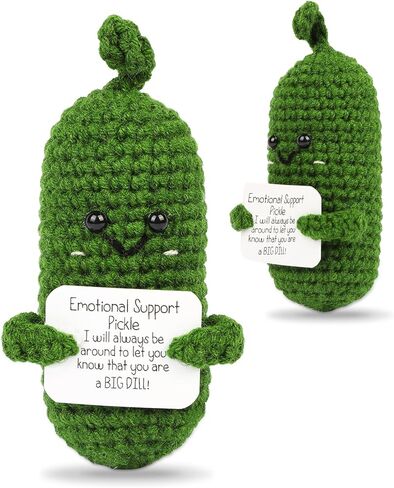 Positive Potato Bee Crochet Doll - Funny Knitted Wool Doll with Emotional Support Card Cheer Up Gifts for Friends Birthday Party Decorations - Cute Yellow Bee Theme Room Decors in Saudi Arabia