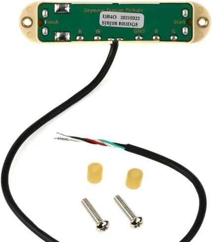 سيمور دنكان 11205-16-C JB Jr.™ Strat High Output Single Coil Size Humbucker Cream Pickup Bundle مع 12x Fender Guitar Picks، وقماش تلميع الصوت السائل in Saudi Arabia