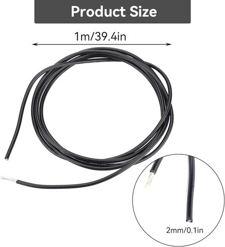 Guitar Shielded Wire, Shielded 1 Conductor Inner Circuit Hookup Connecting Wire Pickup Cable for Electric Guitar Bass (1 Meter) in Saudi Arabia