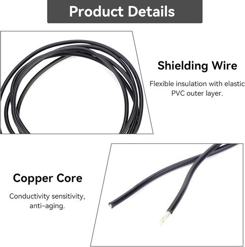 Guitar Shielded Wire, Shielded 1 Conductor Inner Circuit Hookup Connecting Wire Pickup Cable for Electric Guitar Bass (1 Meter) in Saudi Arabia