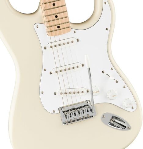 سلسلة Fender Affinity Series™ Stratocaster®، لوحة أصابع خشب القيقب، باللون الأبيض الأولمبي، حزمة 0378002505 مع 12 قطعة من أعواد الجيتار وقماش تلميع الصوت السائل in Saudi Arabia