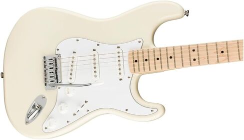سلسلة Fender Affinity Series™ Stratocaster®، لوحة أصابع خشب القيقب، باللون الأبيض الأولمبي، حزمة 0378002505 مع 12 قطعة من أعواد الجيتار وقماش تلميع الصوت السائل in Saudi Arabia