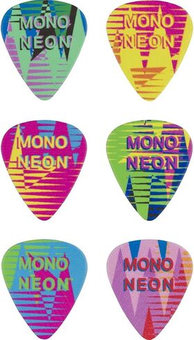Fender MonoNeon Pick Tin, 351 Shape, Medium, 6-Pack in Saudi Arabia