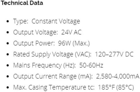 سلسلة متقدمة 96 وات محرك LED الجهد المستمر LC 100/24V lp ADV UNV TLD-24CV96W-UNV (28002133) in Saudi Arabia