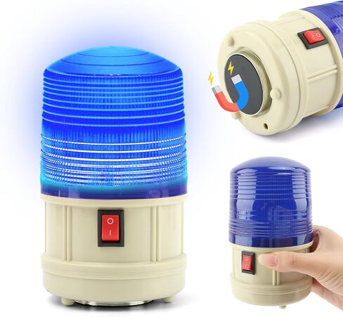 ضوء ستروب LED، أضواء مسرح دوارة 360 درجة، تأثير مرحلة DJ وامض لاسلكي LED ضوء تحذير مصباح تحذير مغناطيسي للطوارئ للحفلات المنزلية أو حافلة سيارة الشرطة (أحمر) in Saudi Arabia