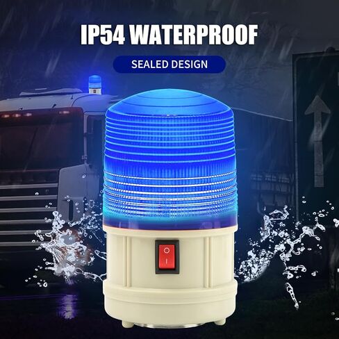 ضوء ستروب LED، أضواء مسرح دوارة 360 درجة، تأثير مرحلة DJ وامض لاسلكي LED ضوء تحذير مصباح تحذير مغناطيسي للطوارئ للحفلات المنزلية أو حافلة سيارة الشرطة (أحمر) in Saudi Arabia