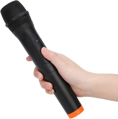 Universal Handheld Wireless Microphone,Black ABS Plastic Professional VHF Wireless Microphone USB Reception Mic in Saudi Arabia