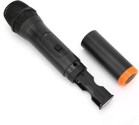 Universal Handheld Wireless Microphone,Black ABS Plastic Professional VHF Wireless Microphone USB Reception Mic in Saudi Arabia