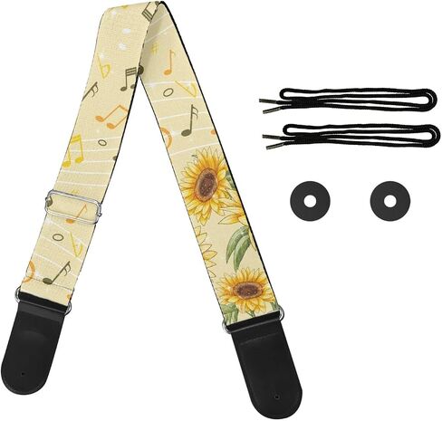 Cozeyat Guitar Shoulder Strap for Electric/Acoustic Guitar/Bass,Premium Polyester&Leahter Ends Guitars Belts,Comfortable in Saudi Arabia