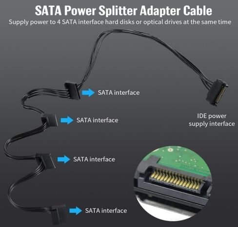 PCIE SATA 6 Gbit/s PCIE Expansion Card, 6-Port PCIE 1X SATA Card, SATA Controller, PCI-E 3.0 GEN3 ASM1166 chipset - with 6 SATA Cables and Flat Bracket in Kuwait