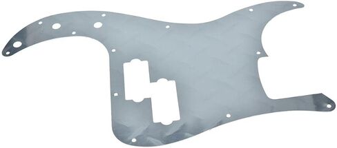 Dopro 13 Hole Modern-Style Metal Diamond Plate Precision Bass Pickguard Aluminium Anodized P Bass Pick Guard for American FD Precision Bass Silver in Saudi Arabia