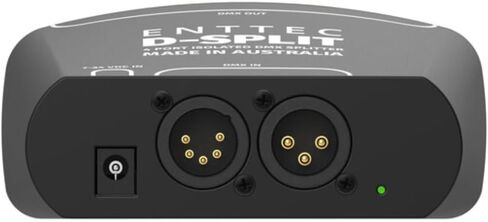 Enttec 70578 D-Split DMX 4 منافذ مقسم/معزل معزول (3/5-Pin) حزمة مع محول DMX 5 Pin(M) إلى 3 Pin(F) XLR وقماش تلميع الصوت السائل in Saudi Arabia