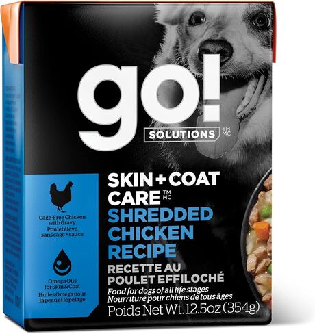 GO! SOLUTIONS Carnivore Protein Rich Wet Dog Food - Grain Free Chicken, Turkey and Duck Stew - Complete & Balanced Nutrition for All Life Stages, 12.5 oz in Kuwait