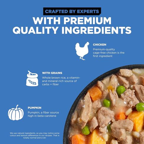 GO! SOLUTIONS Carnivore Protein Rich Wet Dog Food - Grain Free Chicken, Turkey and Duck Stew - Complete & Balanced Nutrition for All Life Stages, 12.5 oz in Kuwait