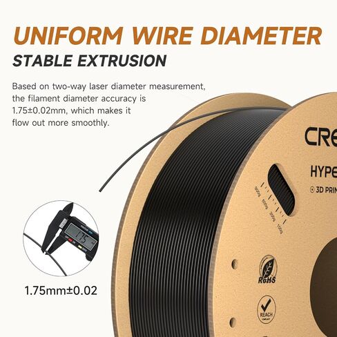 خيوط Creality Hyper PLA 1.75 مم بيضاء 2 كجم، 30-600 مم/ثانية خيوط طابعة PLA ثلاثية الأبعاد عالية السرعة، عبوتان بكرة 1 كجم (2.2 رطل) PLA، دقة الأبعاد +/-0.02 مم، تناسب معظم طابعات FDM ثلاثية الأبعاد in Kuwait