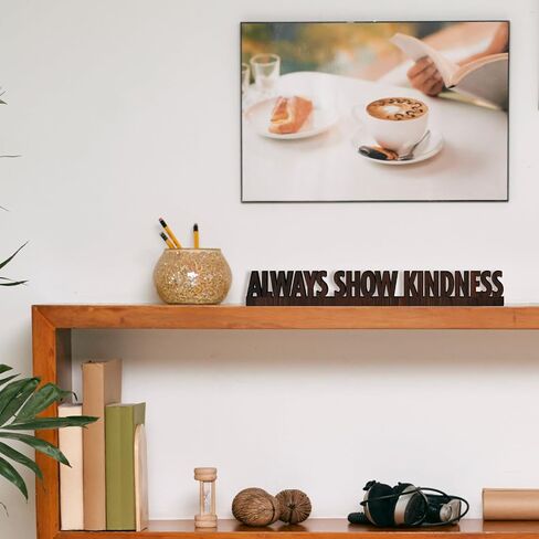 Inspirational Phrase Cut Out Desk Sign - Home Sweet Home Gift for Newlyweds Family Friends, Phrase Cut Out Sign for Tabletop Room New House Shelf Decor Wooden Engraved Encourage Sign /35 in Saudi Arabia