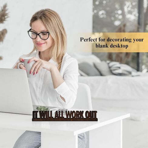 Inspirational Phrase Cut Out Desk Sign - Home Sweet Home Gift for Newlyweds Family Friends, Phrase Cut Out Sign for Tabletop Room New House Shelf Decor Wooden Engraved Encourage Sign /35 in Saudi Arabia