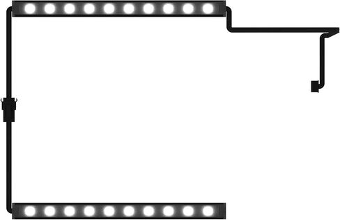 NZXT - LED Strips - AH-2SA30-D1 - x2 300mm RGB LED Lighting Strips - Magnetic and Double-Sided Tape – Simple Installation - Immersive Desktop Lighting System – PC Case Lighting Accessory in Saudi Arabia